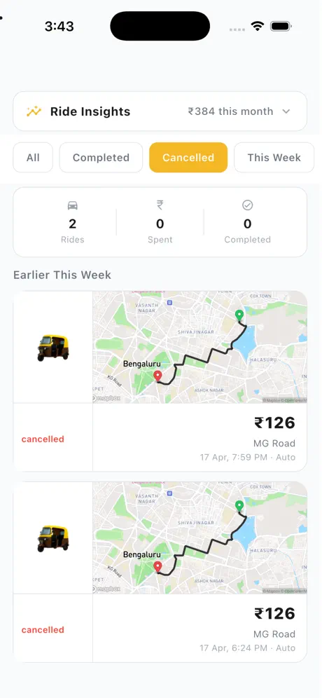 Daxido — Ride Insights & history